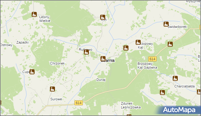 mapa Czarnia powiat ostrołęcki, Czarnia powiat ostrołęcki na mapie Targeo