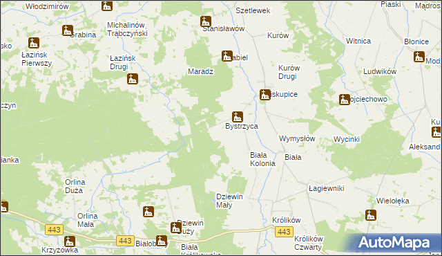 mapa Czarnybród, Czarnybród na mapie Targeo