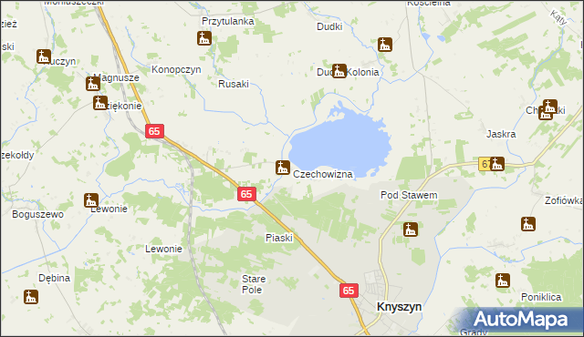 mapa Czechowizna, Czechowizna na mapie Targeo