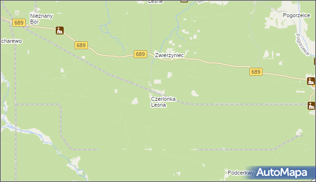 mapa Czerlonka, Czerlonka na mapie Targeo