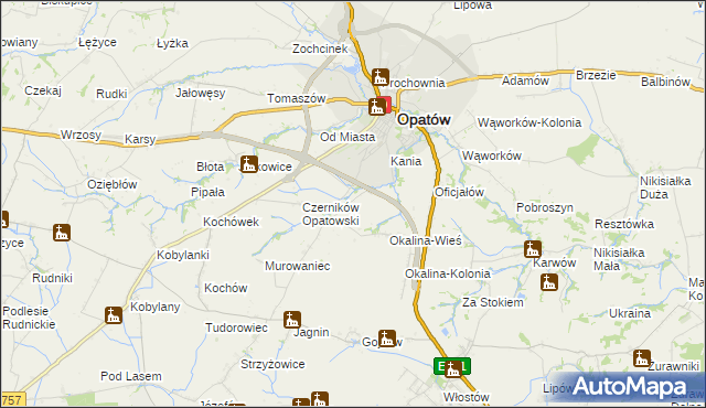 mapa Czerników Karski, Czerników Karski na mapie Targeo