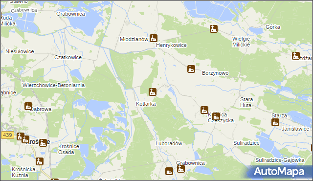 mapa Czeszyce, Czeszyce na mapie Targeo