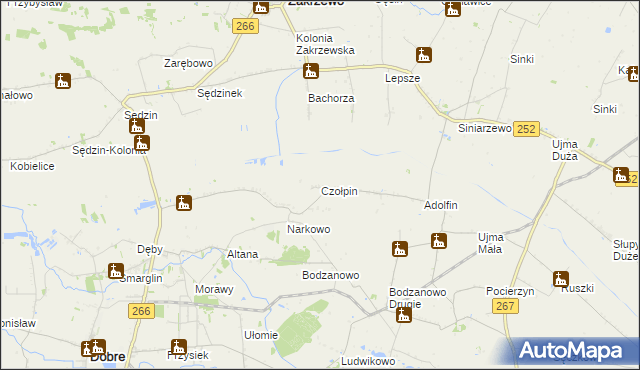 mapa Czołpin, Czołpin na mapie Targeo