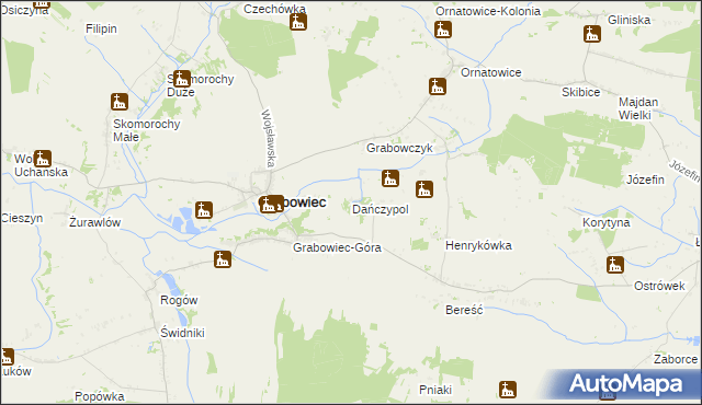 mapa Dańczypol, Dańczypol na mapie Targeo