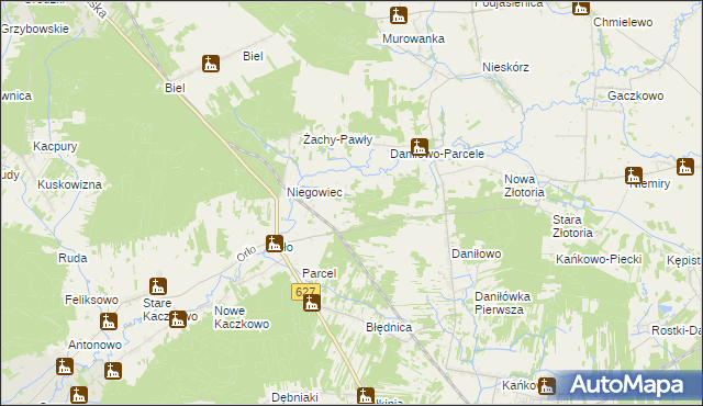 mapa Daniłówka Druga, Daniłówka Druga na mapie Targeo