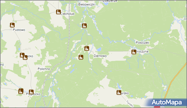 mapa Darnowo gmina Kępice, Darnowo gmina Kępice na mapie Targeo