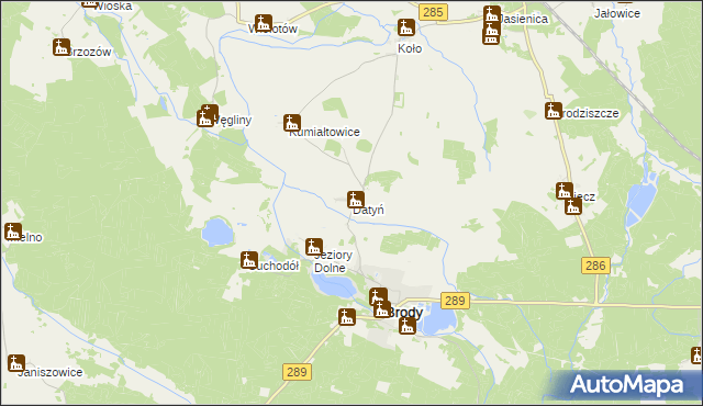 mapa Datyń, Datyń na mapie Targeo