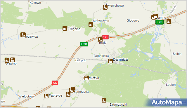 mapa Dębniczka, Dębniczka na mapie Targeo