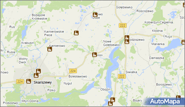 mapa Demlin, Demlin na mapie Targeo