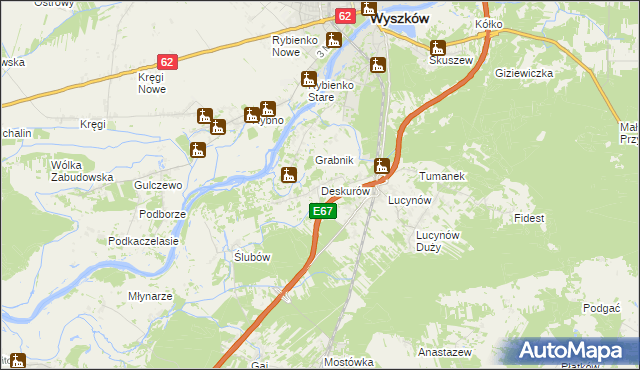 mapa Deskurów, Deskurów na mapie Targeo