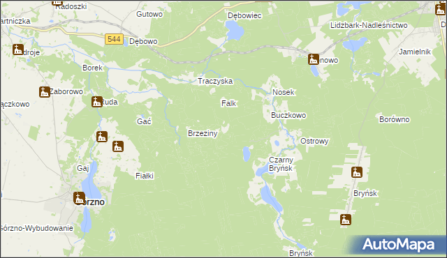 mapa Diabelec, Diabelec na mapie Targeo