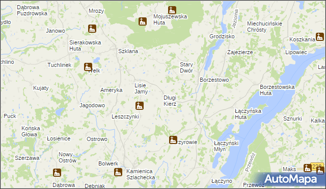 mapa Długi Kierz, Długi Kierz na mapie Targeo
