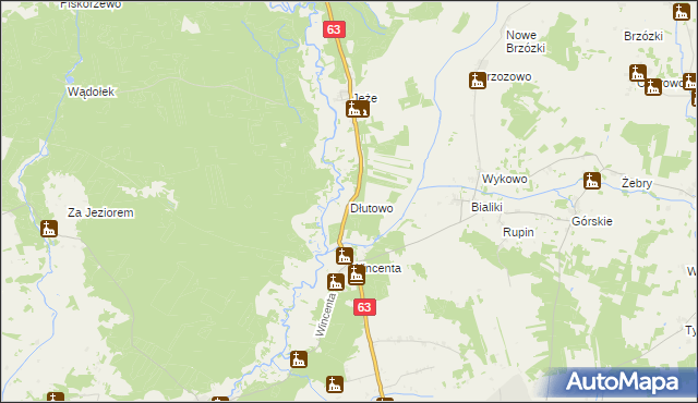 mapa Dłutowo gmina Pisz, Dłutowo gmina Pisz na mapie Targeo