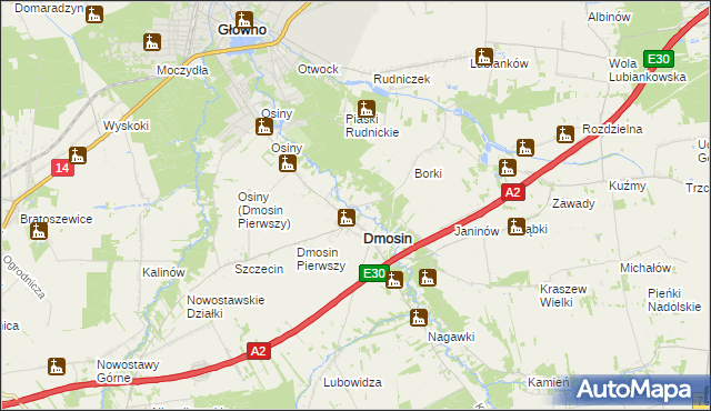 mapa Dmosin Drugi, Dmosin Drugi na mapie Targeo