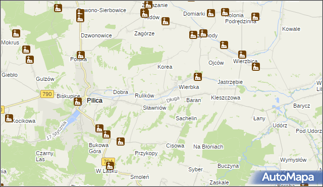 mapa Dobra-Kolonia, Dobra-Kolonia na mapie Targeo