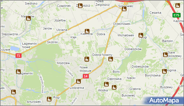 mapa Dobra-Nowiny, Dobra-Nowiny na mapie Targeo