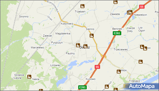 mapa Dobrcz, Dobrcz na mapie Targeo