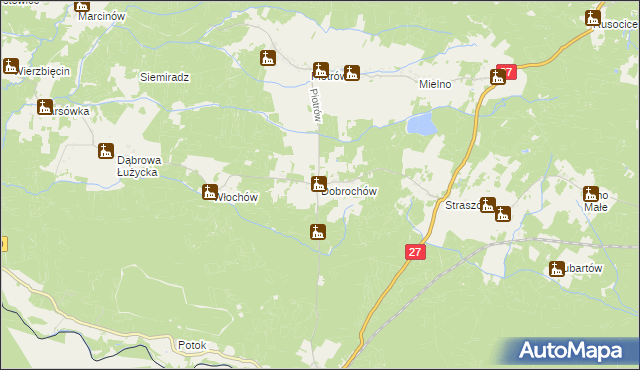 mapa Dobrochów, Dobrochów na mapie Targeo