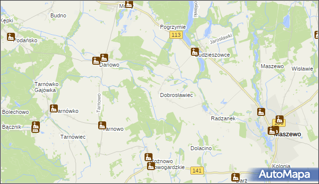 mapa Dobrosławiec, Dobrosławiec na mapie Targeo