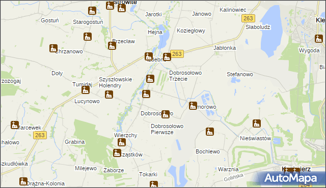 mapa Dobrosołowo Drugie, Dobrosołowo Drugie na mapie Targeo