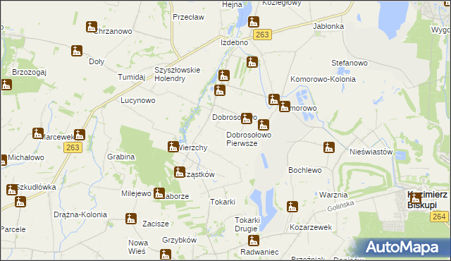 mapa Dobrosołowo Pierwsze, Dobrosołowo Pierwsze na mapie Targeo