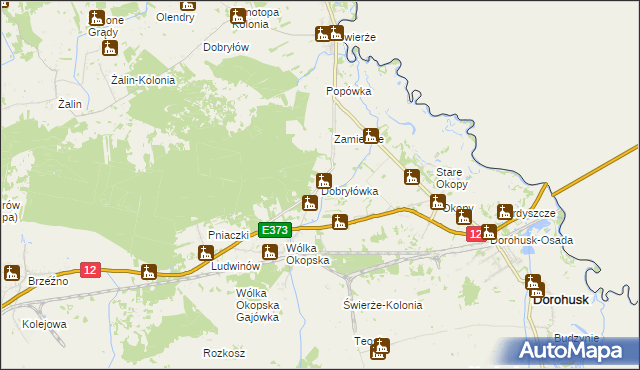 mapa Dobryłówka, Dobryłówka na mapie Targeo