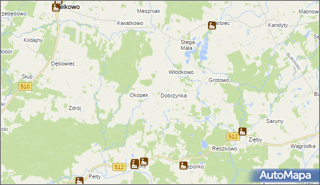 mapa Dobrzynka, Dobrzynka na mapie Targeo