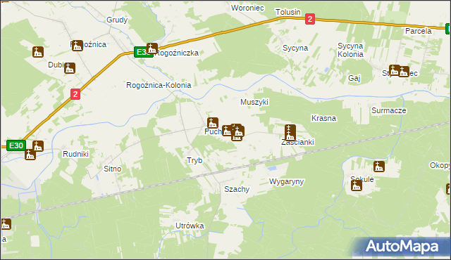 mapa Dołha, Dołha na mapie Targeo