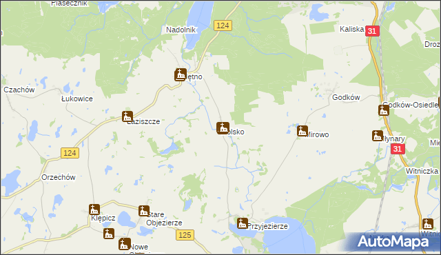 mapa Dolsko gmina Moryń, Dolsko gmina Moryń na mapie Targeo