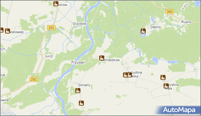 mapa Domaszków gmina Wołów, Domaszków gmina Wołów na mapie Targeo