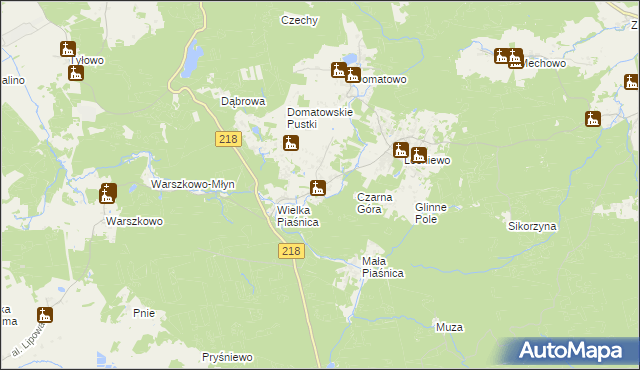 mapa Domatówko, Domatówko na mapie Targeo