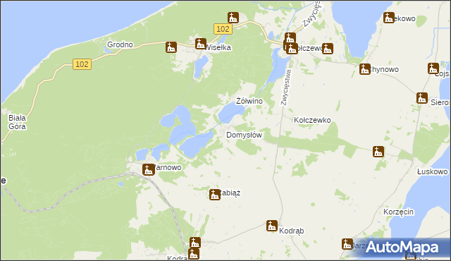 mapa Domysłów, Domysłów na mapie Targeo