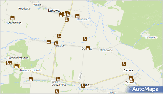 mapa Dorbozy, Dorbozy na mapie Targeo