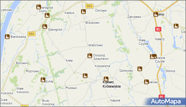 mapa Dorposz Szlachecki, Dorposz Szlachecki na mapie Targeo