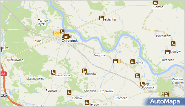 mapa Drogomil, Drogomil na mapie Targeo