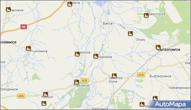 mapa Drogoszów, Drogoszów na mapie Targeo