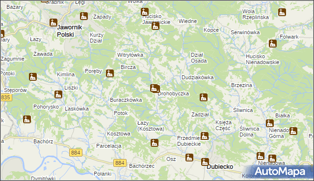 mapa Drohobyczka, Drohobyczka na mapie Targeo