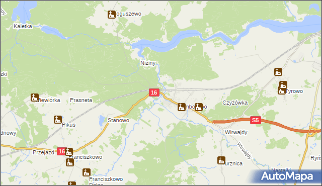 mapa Drwęca gmina Iława, Drwęca gmina Iława na mapie Targeo