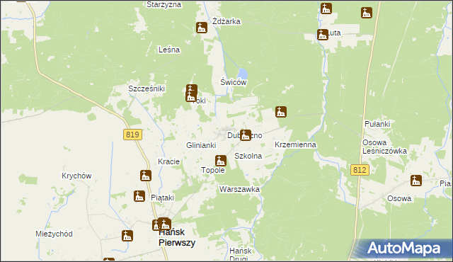 mapa Dubeczno, Dubeczno na mapie Targeo