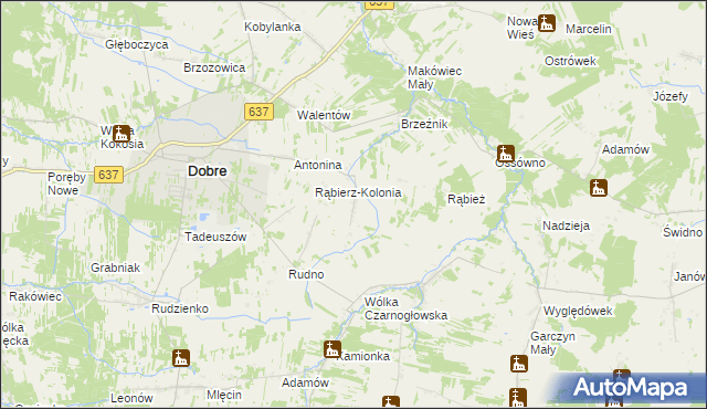 mapa Duchów, Duchów na mapie Targeo