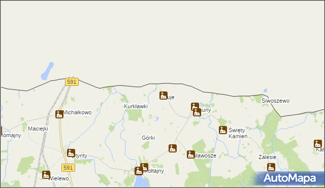 mapa Duje, Duje na mapie Targeo