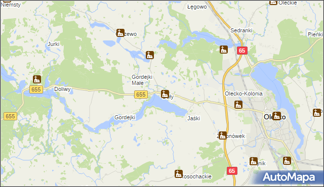 mapa Duły, Duły na mapie Targeo