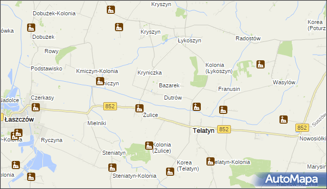 mapa Dutrów, Dutrów na mapie Targeo