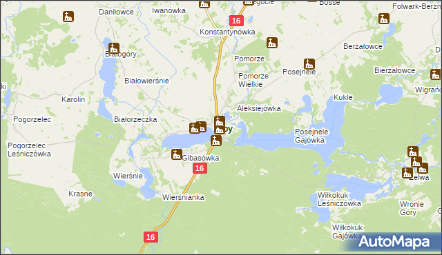 mapa Dziemianówka, Dziemianówka na mapie Targeo