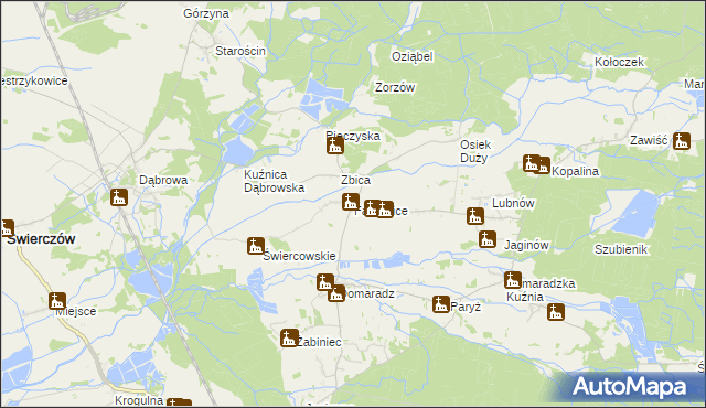 mapa Fałkowice gmina Pokój, Fałkowice gmina Pokój na mapie Targeo