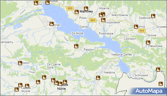 mapa Falsztyn, Falsztyn na mapie Targeo