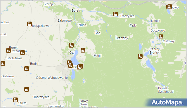 mapa Fiałki, Fiałki na mapie Targeo