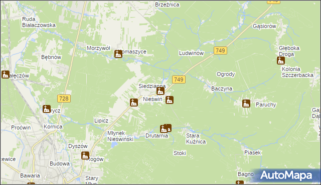 mapa Fidor, Fidor na mapie Targeo