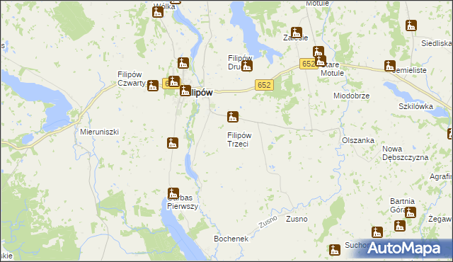 mapa Filipów Trzeci, Filipów Trzeci na mapie Targeo