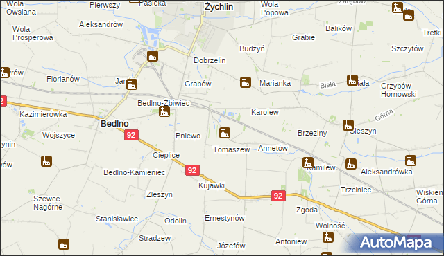 mapa Franciszków Nowy, Franciszków Nowy na mapie Targeo